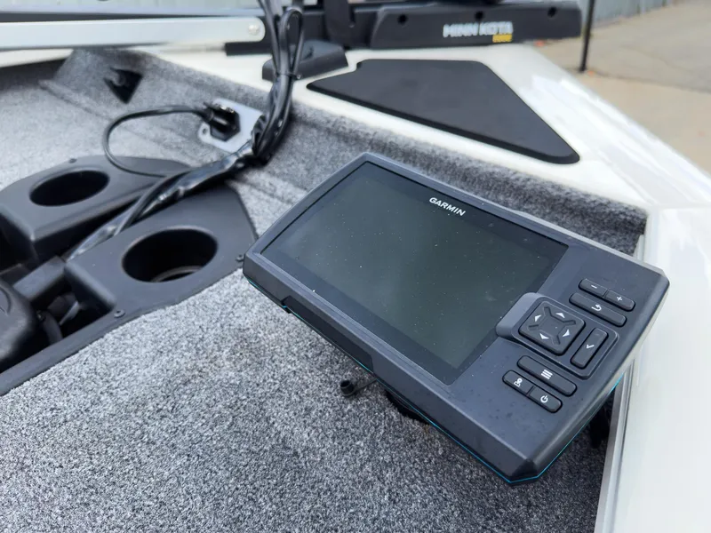 Slide: The Image of 2024 Tracker Pro Team 175 TXW with Garmin fishfinder on deck. - 13