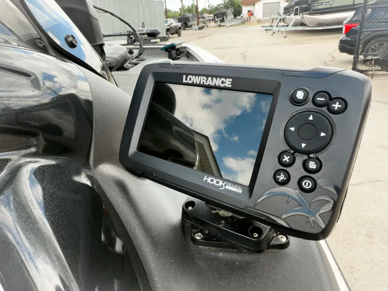 Slide: The Image of Lowrance Hook Reveal fish finder on 2024 Tracker Pro Team 175 TXW boat. - 14
