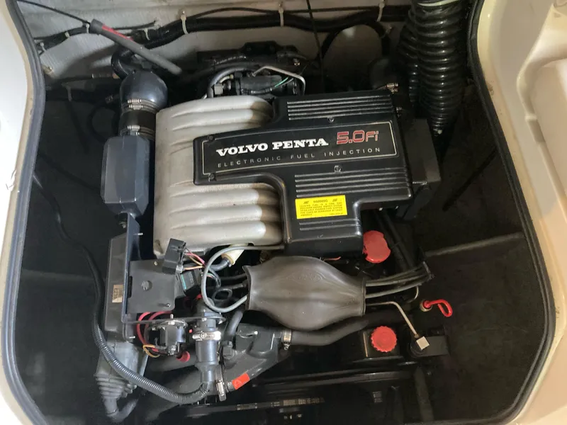 Slide: The Image of 1996 Regal 7.0 SE boat engine with Volvo Penta 5.0 Fi electronic fuel injection. - 12