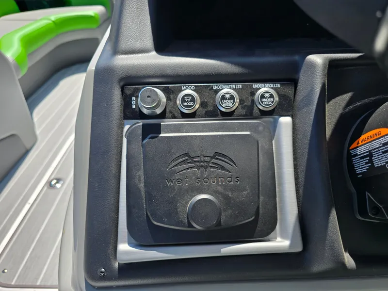 Slide: The Image of Control panel of 2026 Berkshire STS 25 RFX 3.0+ with Wet Sounds audio system. - 23