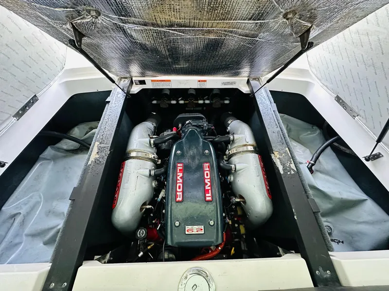 Slide: The Image of 2012 MasterCraft X-45 engine compartment with Ilmor 6.2L engine. - 25