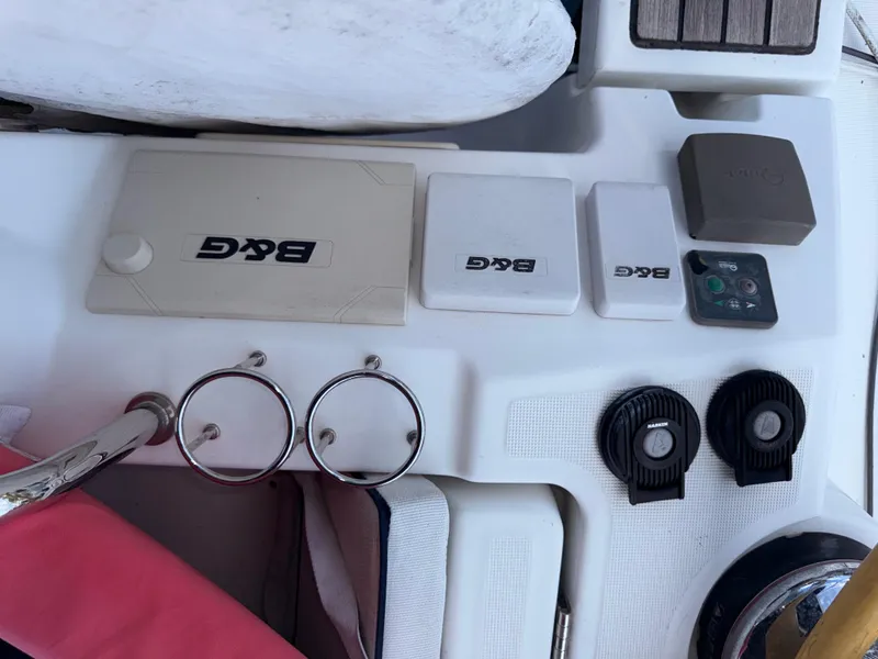 Slide: The Image of Control panel on a 2016 Beneteau Oceanis 45 sailboat with B&G equipment. - 20