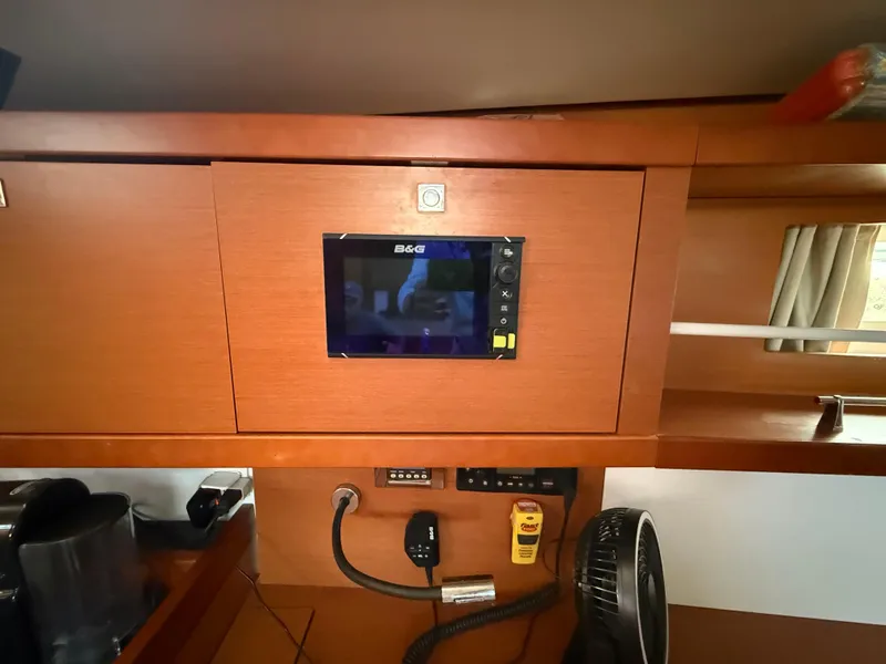 Slide: The Image of Interior of 2016 Beneteau Oceanis 45 yacht with B&G navigation system. - 5