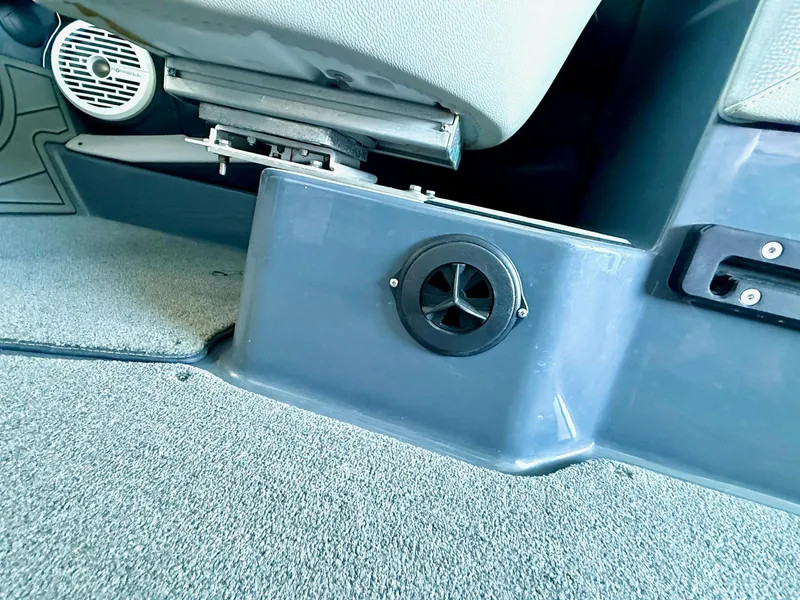 Slide: The Image of 2017 Centurion Ri237 interior detail showing seat base and speaker vent. - 45