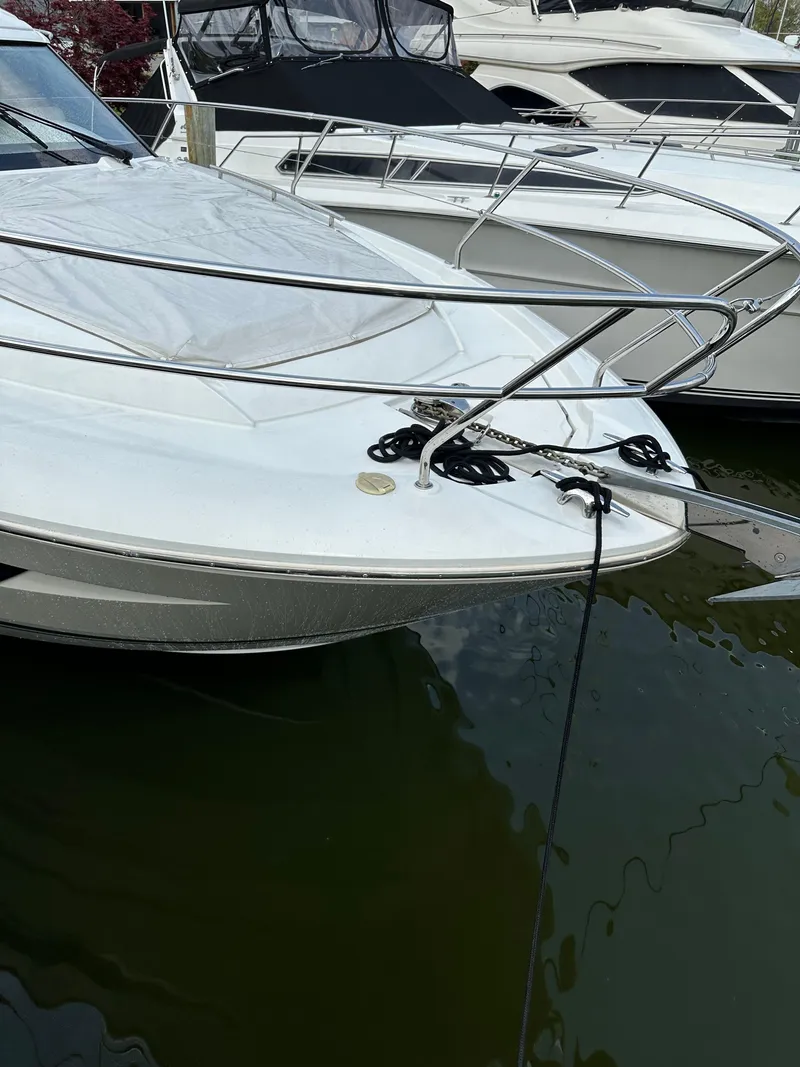 Slide: The Image of 2016 Jeanneau Leader 36 boat docked in marina. - 14