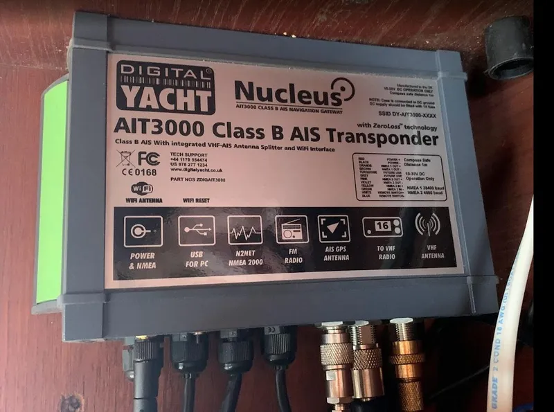 Slide: The Image of Digital Yacht AIT3000 Class B AIS transponder with integrated VHF-AIS antenna splitter. - 29
