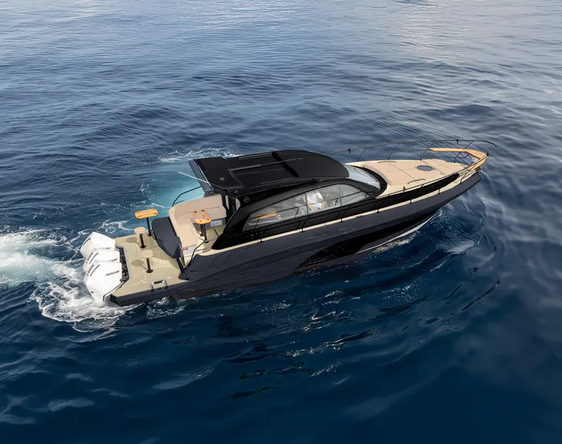 The Image of 2026 Hanover 415 luxury yacht cruising on open water. - 0
