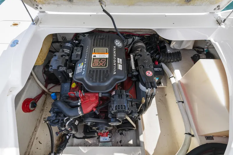 Slide: The Image of Engine compartment of a 2008 Four Winns F224 boat with Volvo Penta 5.0 GXI engine. - 24
