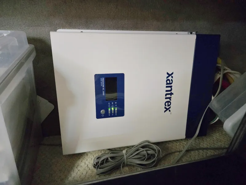 Slide: The Image of Xantrex inverter installed on a 2007 Sea Ray 340 Sundancer boat. - 30