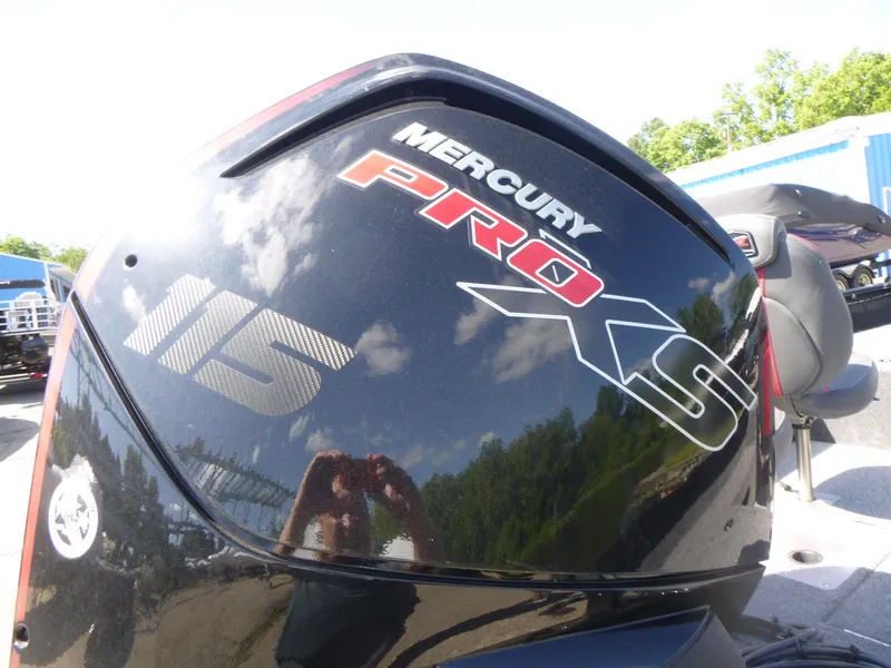 Slide: The Image of Mercury Pro XS 115 outboard motor on 2024 Ranger VS1682SC Angler boat. - 13