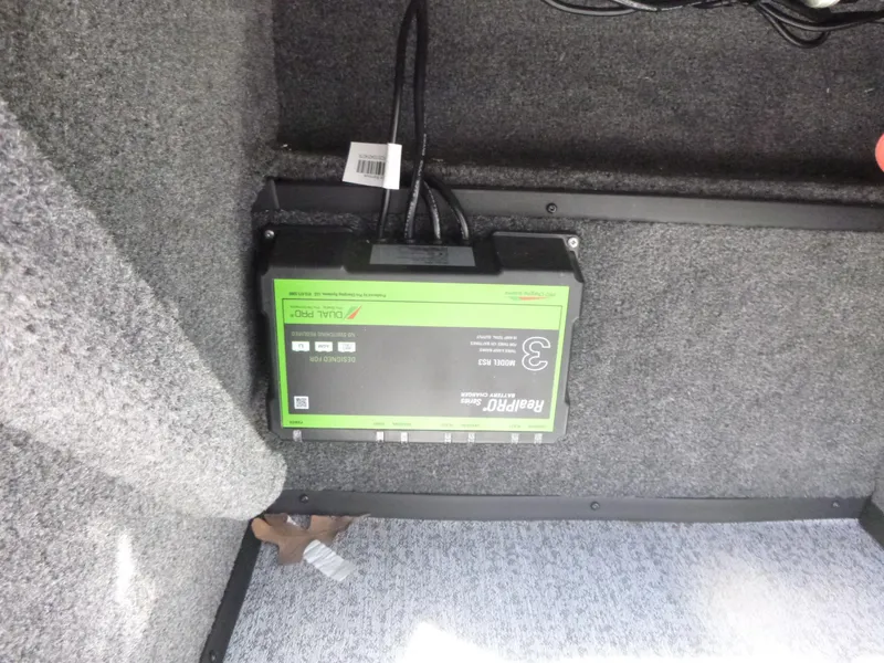 Slide: The Image of 2024 Ranger VS1682SC Angler boat battery charger installation. - 8