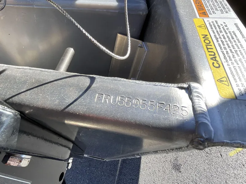 Slide: The Image of Hull identification number on 2025 South Bay S224RS boat. - 2