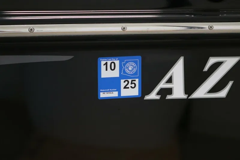 Slide: The Image of 2018 Supra SR400 watercraft with Arizona registration sticker expiring October 2025. - 16