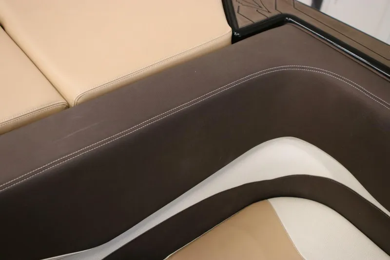 Slide: The Image of 2018 Supra SR400 interior with beige and brown leather upholstery. - 30