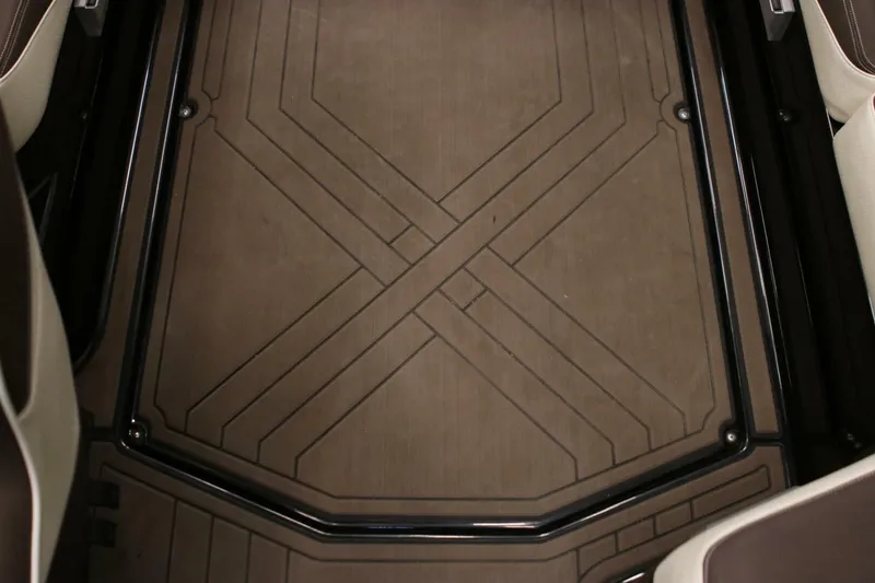 Slide: The Image of 2018 Supra SR400 interior floor mat with geometric design. - 17