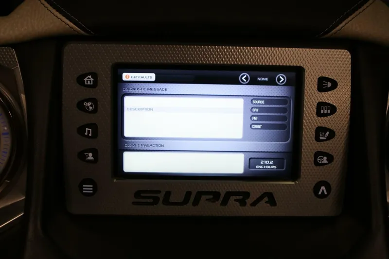 Slide: The Image of Dashboard display of a 2018 Supra SR400 showing diagnostic message interface. - 51
