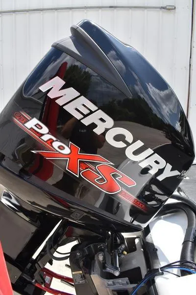 Slide: The Image of Mercury Pro XS outboard motor on 2008 Nitro z9cdc boat. - 7