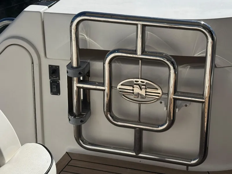 Slide: The Image of Stainless steel railing on 2012 Neptunus 62 Flybridge yacht deck. - 71