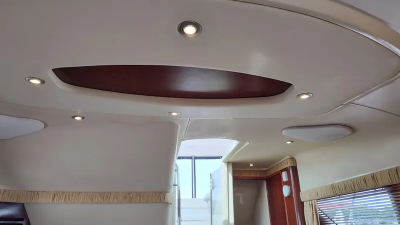 Slide: The Image of Interior ceiling of 2005 Sea Ray 390 Motor Yacht with recessed lighting. - 33