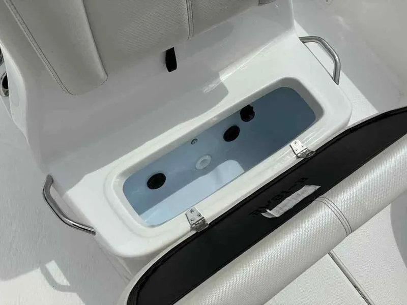 Slide: The Image of 2026 Blazer PureBay 2200 boat seat with built-in storage compartment. - 15