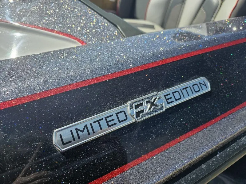 Slide: The Image of 2017 Skeeter FX21 LE Limited Edition badge with glittery finish and red accents. - 3