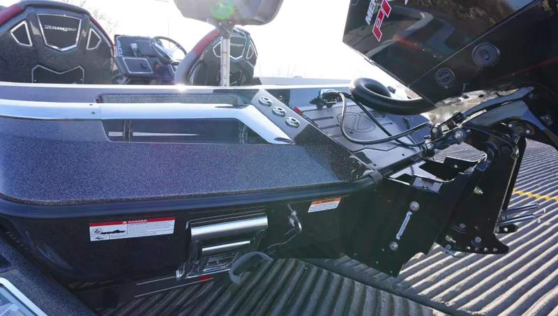 Slide: The Image of 2025 Ranger Z520 boat with advanced motor and sleek design on display. - 6