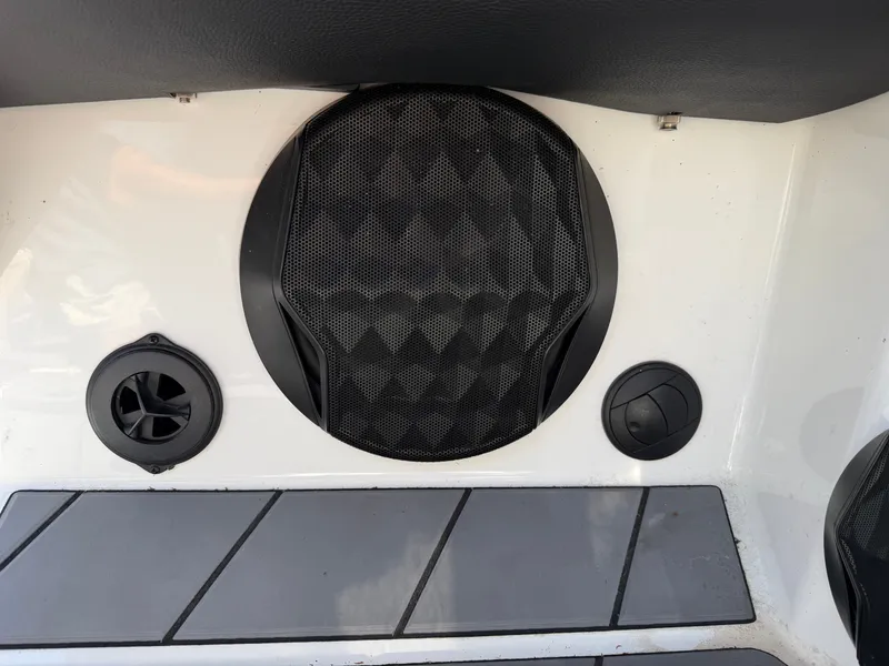 Slide: The Image of Close-up of a speaker and vent on a boat. - 39
