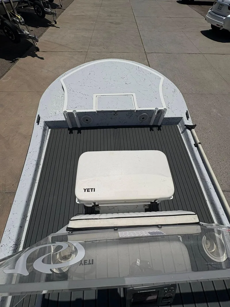 Slide: The Image of Custom 2013 boat deck with Yeti cooler and non-slip flooring. - 2