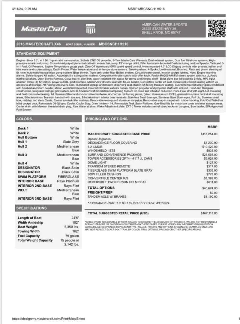Slide: The Image of MasterCraft X46 2016 - 13