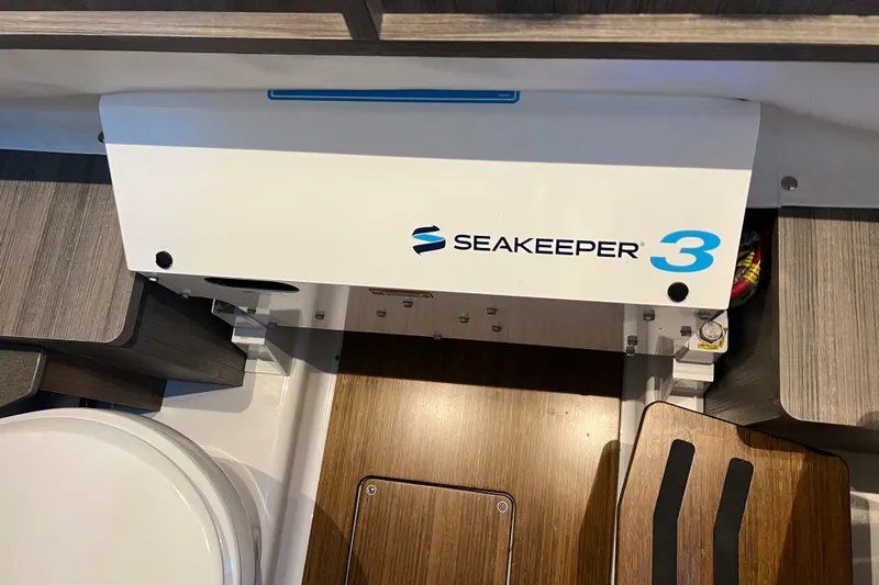 Slide: The Image of Seakeeper 3 stabilizer in 2026 Wellcraft 352 Fisherman boat interior. - 28