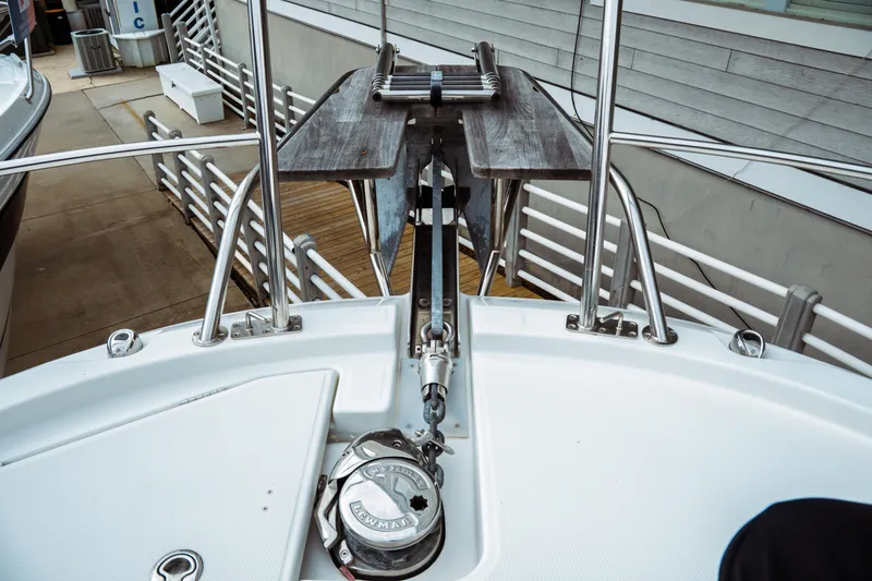 Slide: The Image of 2023 Jeanneau NC 1095 boat anchor system with deck view. - 11