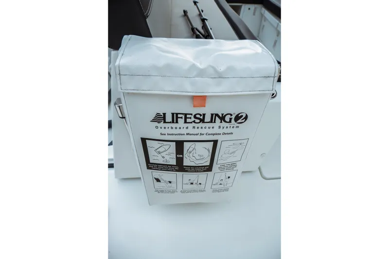 Slide: The Image of Lifesling 2 overboard rescue system on 2023 Jeanneau NC 1095 boat. - 27