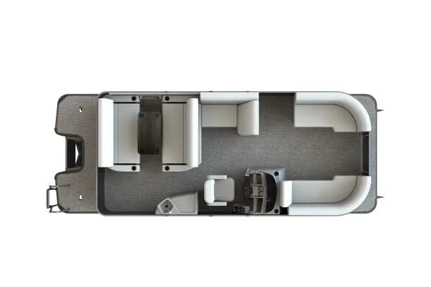 Slide: The Image of Manufacturer Provided Image: Top view of 2022 Sylvan Mirage 8522 Resorter pontoon boat interior layout. - 15
