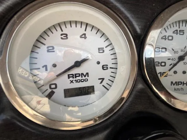 Slide: The Image of Close-up of 2006 Stingray 220 LX tachometer and speedometer gauges. - 15