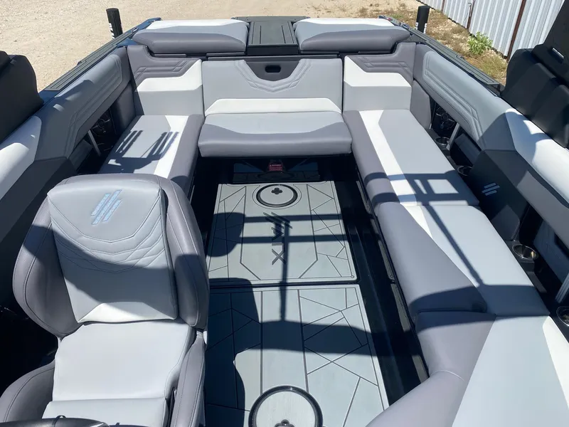 Slide: The Image of 2025 ATX Surf Boats 24 Type-S interior with spacious seating and modern design. - 10