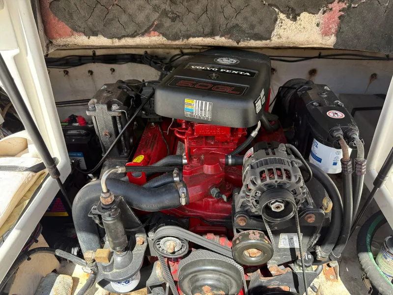 Slide: The Image of Engine compartment of a 2007 Chaparral 215 SSi boat with Volvo Penta 5.0 GL engine. - 22