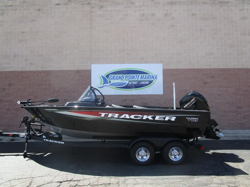The Image of 2026 Tracker Targa V18 Combo boat on trailer at Grand Pointe Marina. - 1