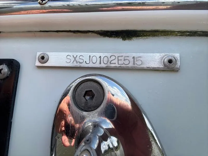 Slide: The Image of 2015 Sea Hunt Gamefish 30 hull identification number plate close-up. - 35