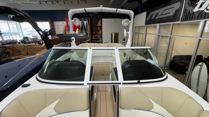 Slide: The Image of 2025 MB B52 23 Classic boat interior with beige seating and modern design. - 31