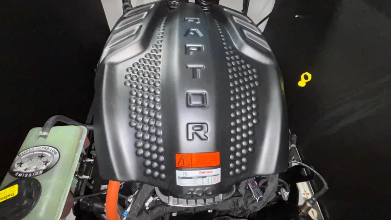 Slide: The Image of 2025 MB B52 23 Classic engine with Raptor branding, featuring super ultra-low emission technology. - 45