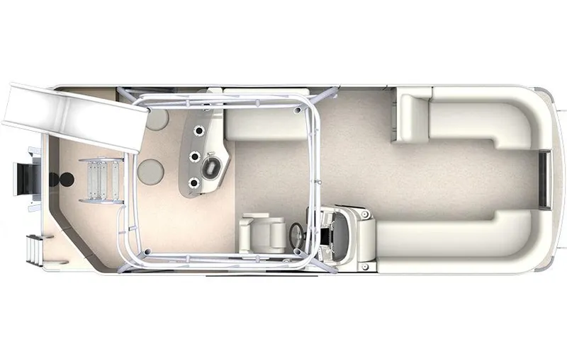Slide: The Image of Manufacturer Provided Image: 2016 Sweetwater Premium Edition 240 SD pontoon boat layout. - 16