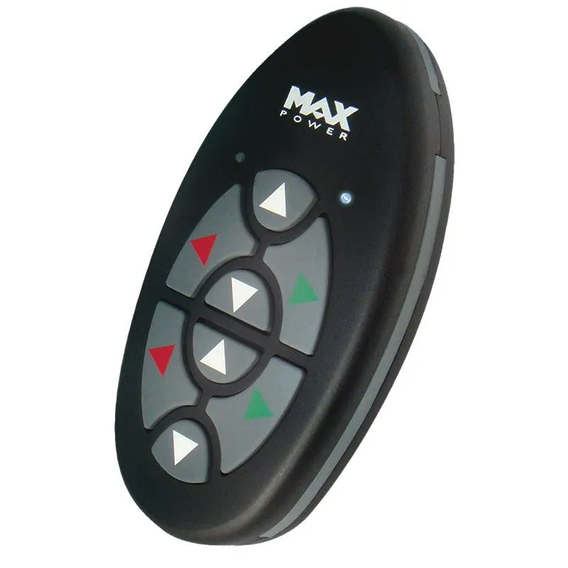 Slide: The Image of Remote control for Max Power thruster, featuring directional buttons. - 31