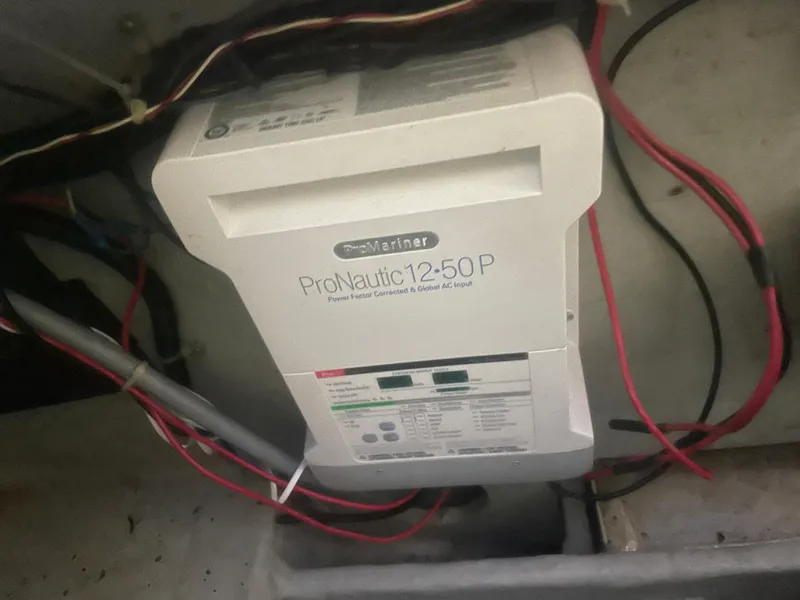 Slide: The Image of ProMariner ProNautic 12-50P battery charger in a 1993 Regal Ambassador 233 boat. - 41