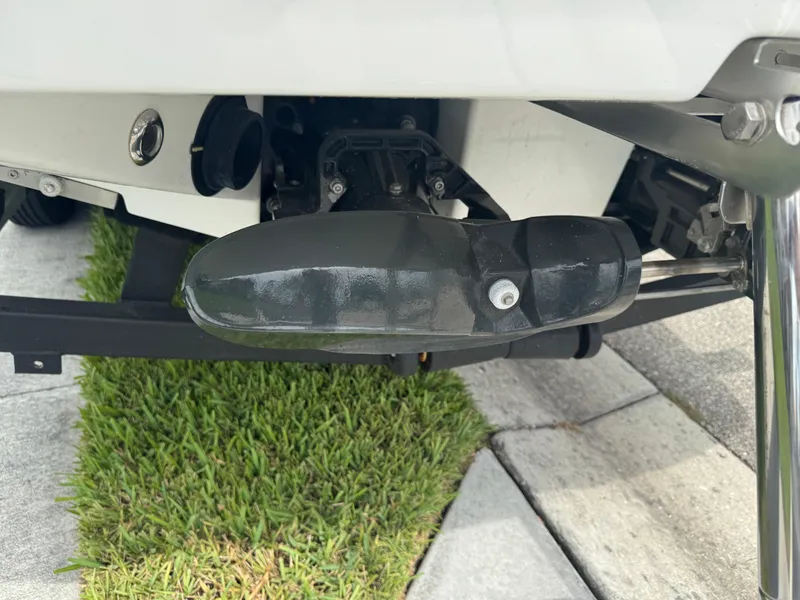 Slide: The Image of Close-up of a 2020 Scarab 255 Open ID boat's jet drive system. - 17