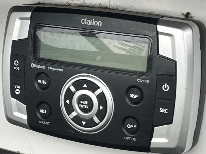Slide: The Image of Clarion CMS2 stereo system in a 2019 Centurion RI 257 boat. - 35