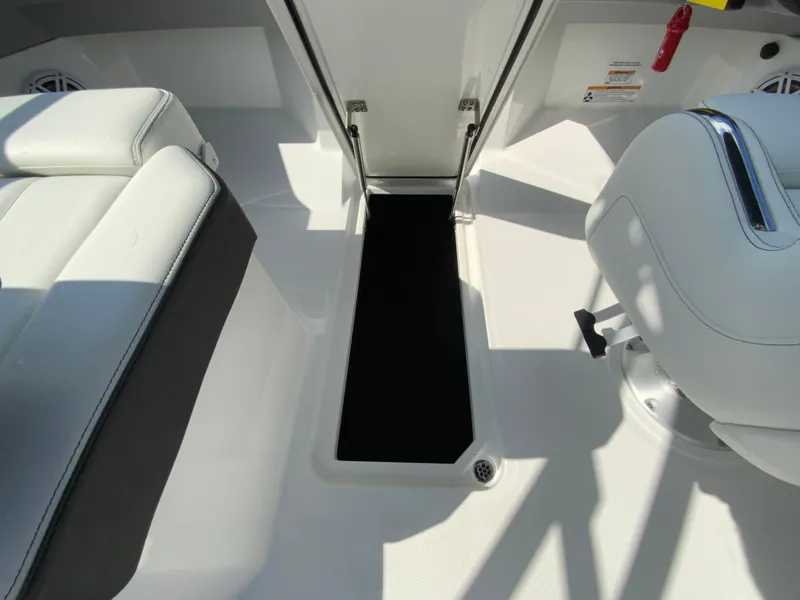 Slide: The Image of Interior of 2026 Cobalt R4 OB boat showing seating and storage area. - 30
