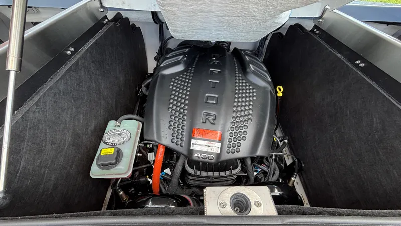 Slide: The Image of Engine compartment of 2025 MB B52 23 Alpha with Raptor engine cover. - 40