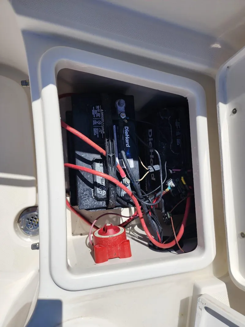 Slide: The Image of 2017 Bulls Bay 230 Center Console boat wiring and plumbing details. - 13