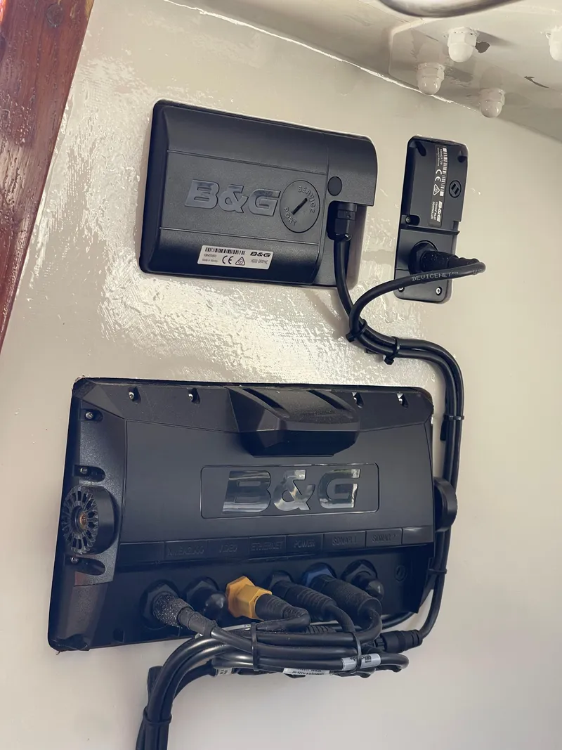 Slide: The Image of B&G marine electronics installed on a 1964 CAL 40 sailboat. - 9