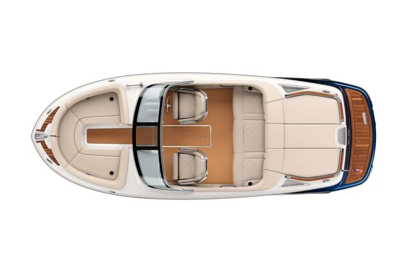 Slide: The Image of Manufacturer Provided Image: Top view of 2016 Chris-Craft Carina 21 boat with beige interior. - 9